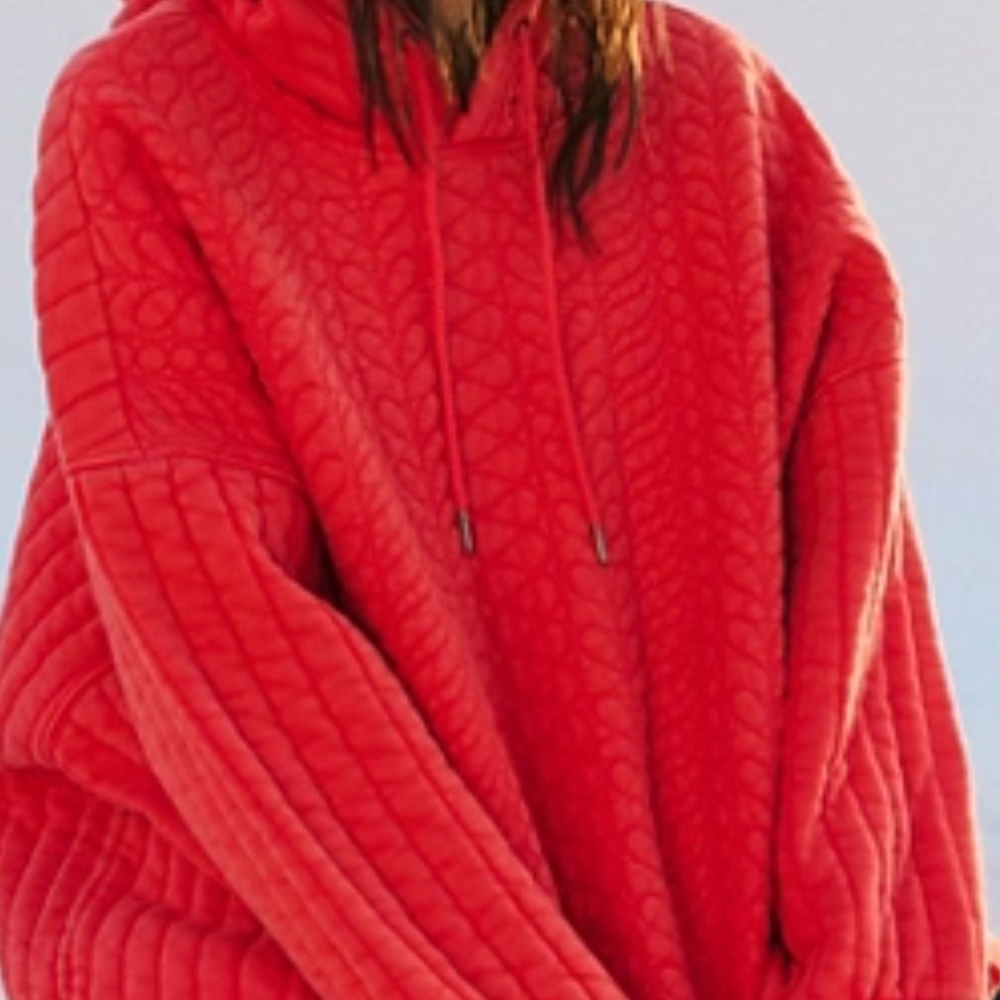 Free People Sprint To The Finish Quilted Hoodie SOLD OUT